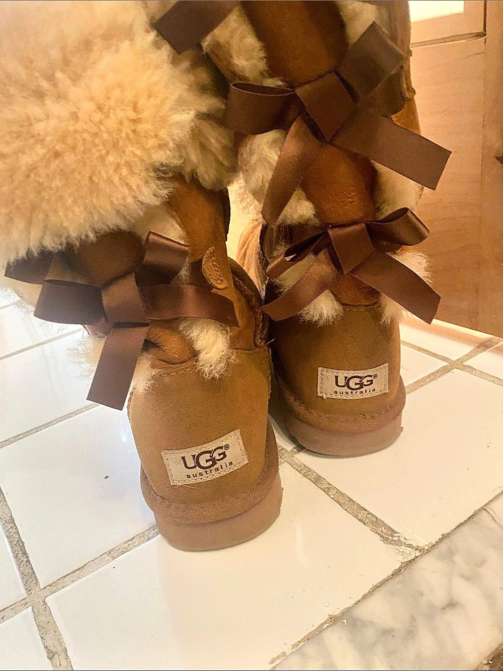 UGG Bailey Bow II Boots Brown US 7